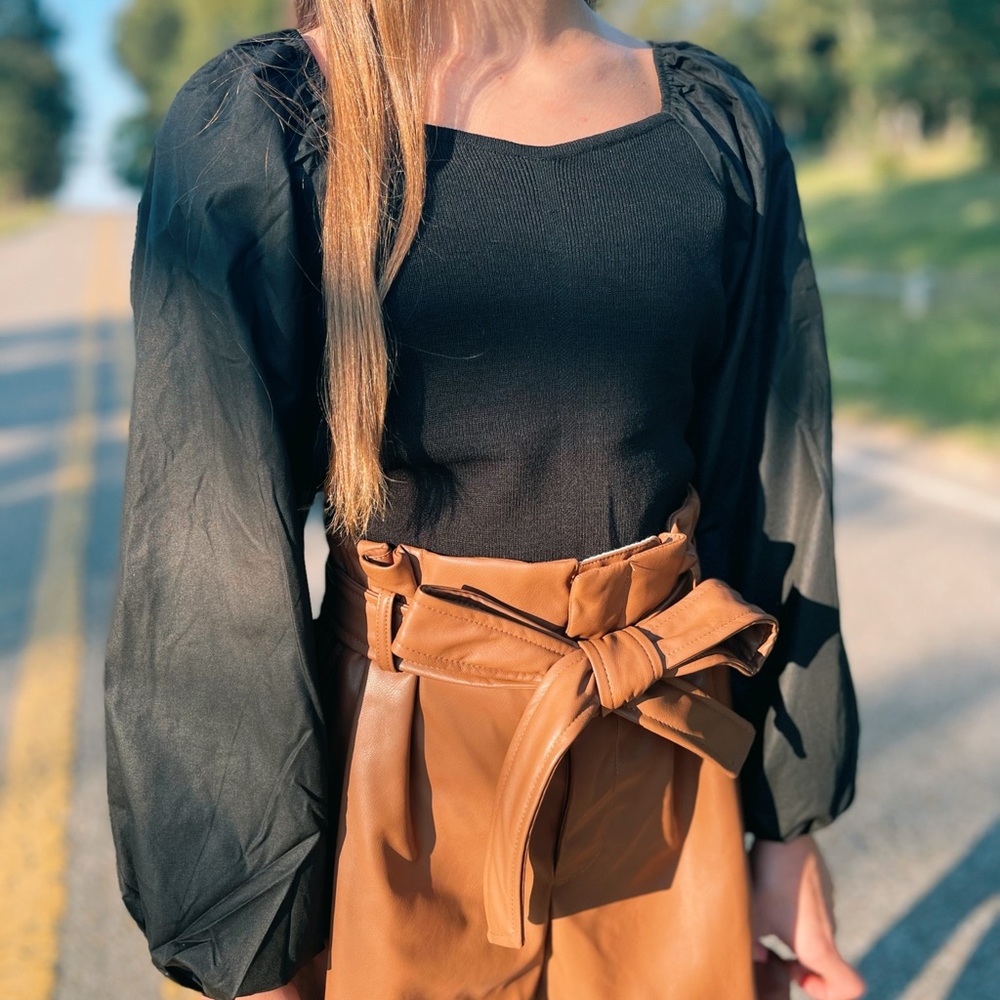poplin sweater top